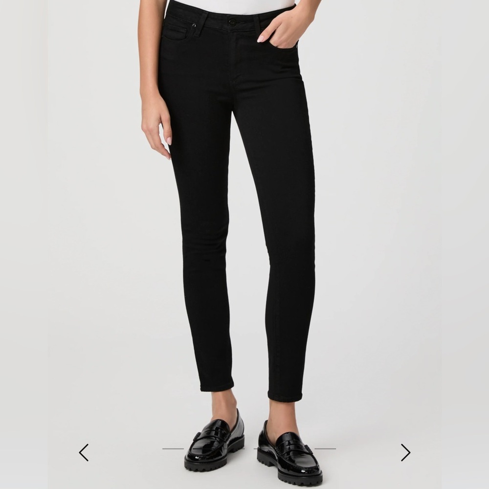 PAIGE Hoxton Ankle Skinny Jean Black